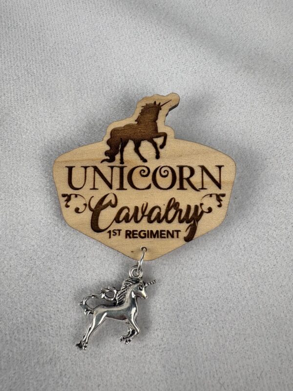 Unicorn Calvary Pin